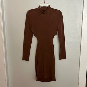 Small brown cutout dress never worn